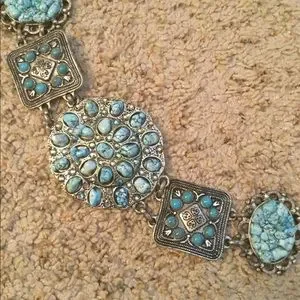 Leatherock | Accessories | Leatherock Blue Stone Belt Item  display picture 1